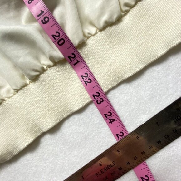 JAMBOREE NY Vintage Blouse Tiger Animal Batwing Sleeves Pullover Ivory 10 3-28 - Picture 5 of 14